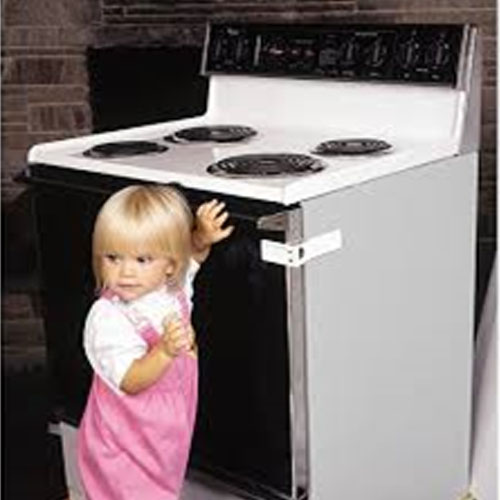 Child resistant locks for Ovens, Cupboards, Drawers, Front Loading Washing Machines: